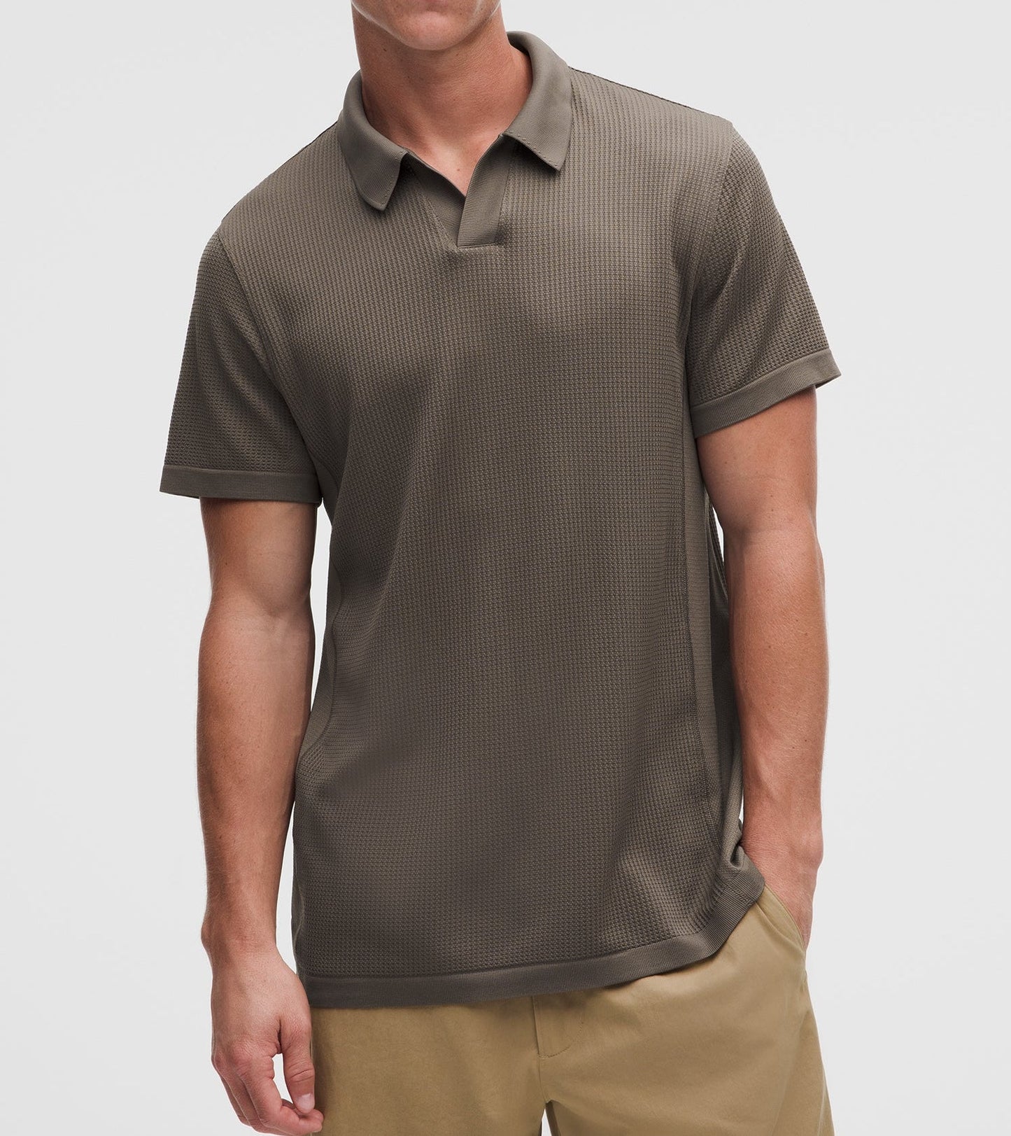 Lululemon Textured Mesh-Knit Polo
