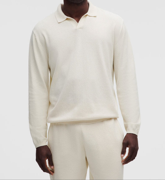 Lululemon Easy Care Lightweight Knit Seasonal Long Sleeve Polo